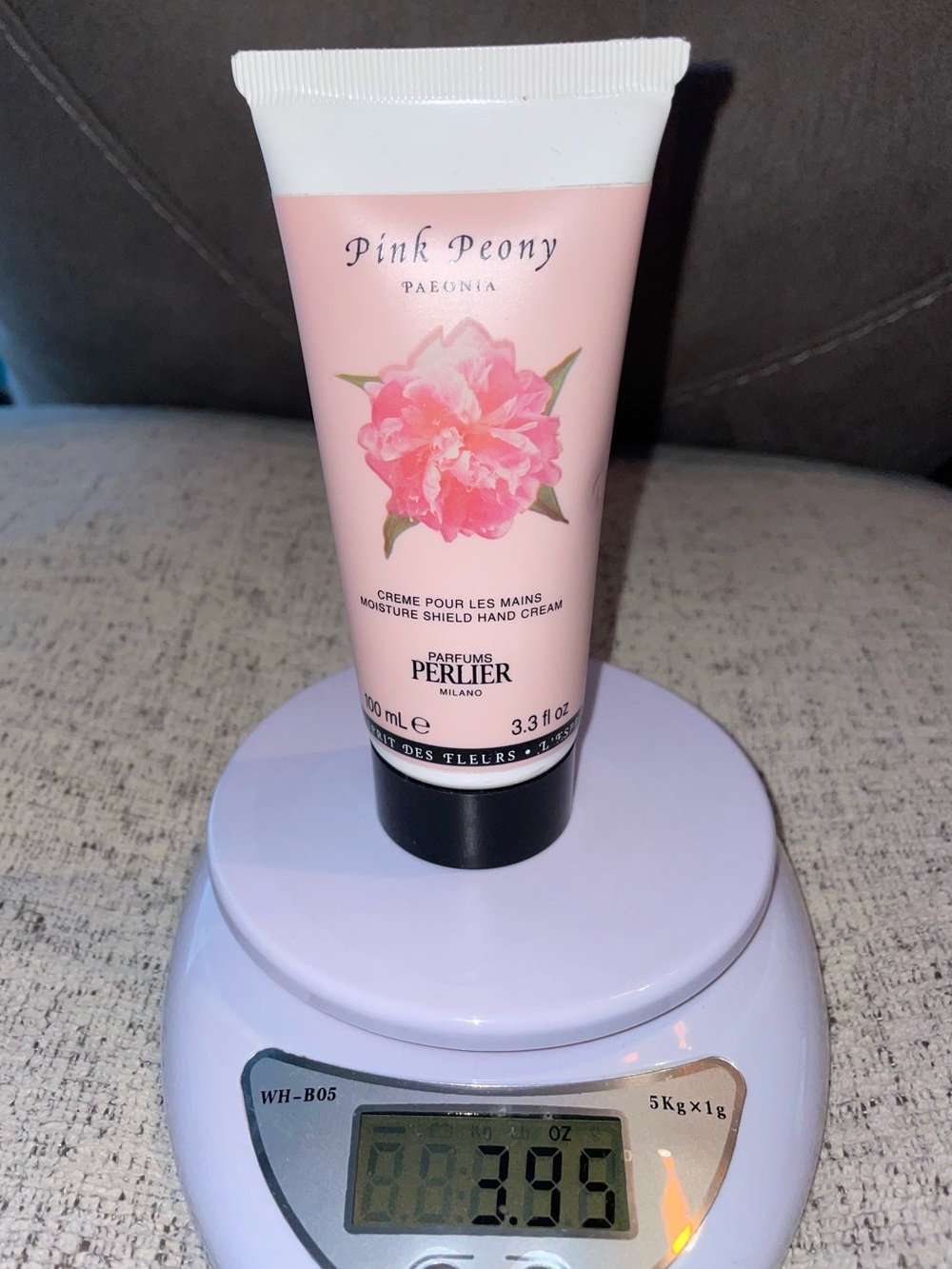 New!! Perlier Pink Peony Moisture Shield 3.3oz Hand Cream. Tape Sealed